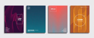 Vektör kapak tasarımları. Gelecekteki Poster şablonu. Smartphone modern arka plan ayarlamak.