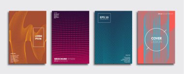 Vektör kapak tasarımları. Gelecekteki Poster şablonu. Smartphone modern arka plan ayarlamak.