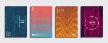 Vektör kapak tasarımları. Gelecekteki Poster şablonu. Smartphone modern arka plan ayarlamak.