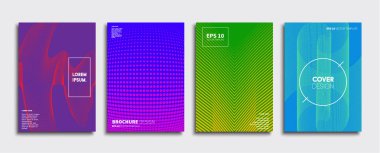 Vektör kapak tasarımları. Gelecekteki Poster şablonu. Smartphone modern arka plan ayarlamak.