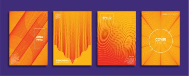 Vektör kapak tasarımları. Gelecekteki Poster şablonu. Smartphone modern arka plan ayarlamak.