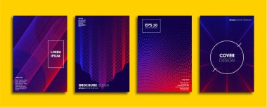 Vektör kapak tasarımları. Gelecekteki Poster şablonu. Smartphone modern arka plan ayarlamak.