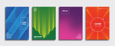 Vektör kapak tasarımları. Gelecekteki Poster şablonu. Smartphone modern arka plan ayarlamak.