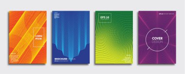 Vektör kapak tasarımları. Gelecekteki Poster şablonu. Smartphone modern arka plan ayarlamak.