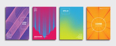 Vektör kapak tasarımları. Gelecekteki Poster şablonu. Smartphone modern arka plan ayarlamak.