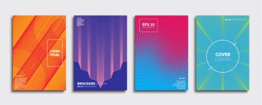 Vektör kapak tasarımları. Gelecekteki Poster şablonu. Smartphone modern arka plan ayarlamak.