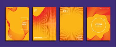 Vektör kapak tasarımları. Gelecekteki Poster şablonu. Smartphone modern arka plan ayarlamak.