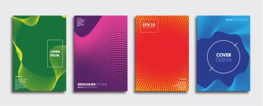 Vektör kapak tasarımları. Gelecekteki Poster şablonu. Smartphone modern arka plan ayarlamak.