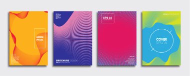 Vektör kapak tasarımları. Gelecekteki Poster şablonu. Smartphone modern arka plan ayarlamak.