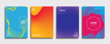 Vektör kapak tasarımları. Gelecekteki Poster şablonu. Smartphone modern arka plan ayarlamak.