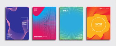 Vektör kapak tasarımları. Gelecekteki Poster şablonu. Smartphone modern arka plan ayarlamak.