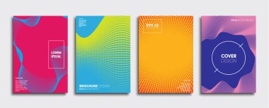 Vektör kapak tasarımları. Gelecekteki Poster şablonu. Smartphone modern arka plan ayarlamak.