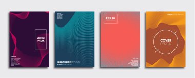 Vektör kapak tasarımları. Gelecekteki Poster şablonu. Smartphone modern arka plan ayarlamak.