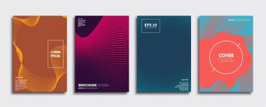 Vektör kapak tasarımları. Gelecekteki Poster şablonu. Smartphone modern arka plan ayarlamak.