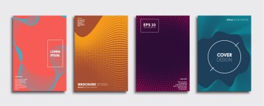 Vektör kapak tasarımları. Gelecekteki Poster şablonu. Smartphone modern arka plan ayarlamak.