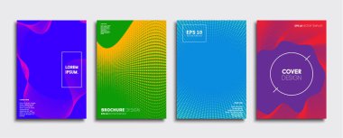 Vektör kapak tasarımları. Gelecekteki Poster şablonu. Smartphone modern arka plan ayarlamak.