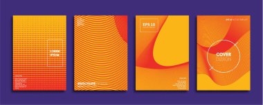 Vektör kapak tasarımları. Gelecekteki Poster şablonu. Smartphone modern arka plan ayarlamak.