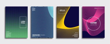 Vektör kapak tasarımları. Gelecekteki Poster şablonu. Smartphone modern arka plan ayarlamak.