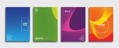 Vektör kapak tasarımları. Gelecekteki Poster şablonu. Smartphone modern arka plan ayarlamak.