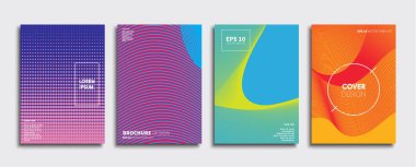 Vektör kapak tasarımları. Gelecekteki Poster şablonu. Smartphone modern arka plan ayarlamak.