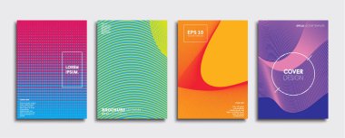 Vektör kapak tasarımları. Gelecekteki Poster şablonu. Smartphone modern arka plan ayarlamak.