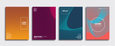 Vektör kapak tasarımları. Gelecekteki Poster şablonu. Smartphone modern arka plan ayarlamak.