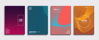 Vektör kapak tasarımları. Gelecekteki Poster şablonu. Smartphone modern arka plan ayarlamak.