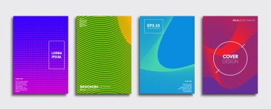 Vektör kapak tasarımları. Gelecekteki Poster şablonu. Smartphone modern arka plan ayarlamak.