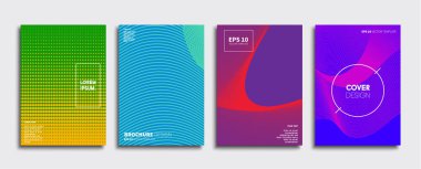 Vektör kapak tasarımları. Gelecekteki Poster şablonu. Smartphone modern arka plan ayarlamak.