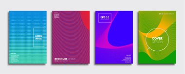 Vektör kapak tasarımları. Gelecekteki Poster şablonu. Smartphone modern arka plan ayarlamak.