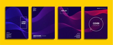 Vektör kapak tasarımları. Gelecekteki Poster şablonu. Smartphone modern arka plan ayarlamak.