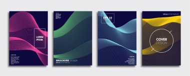 Vektör kapak tasarımları. Gelecekteki Poster şablonu. Smartphone modern arka plan ayarlamak.