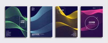 Vektör kapak tasarımları. Gelecekteki Poster şablonu. Smartphone modern arka plan ayarlamak.