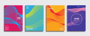 Vektör kapak tasarımları. Gelecekteki Poster şablonu. Smartphone modern arka plan ayarlamak.