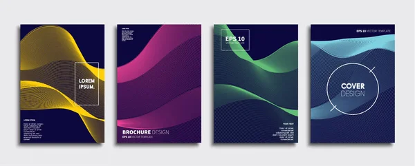 Vektor Cover Designs Zukünftige Plakatvorlage Smartphone Mit Modernem Hintergrund — Stockvektor