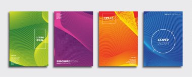 Vektör kapak tasarımları. Gelecekteki Poster şablonu. Smartphone modern arka plan ayarlamak.