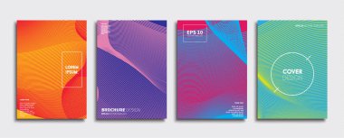 Vektör kapak tasarımları. Gelecekteki Poster şablonu. Smartphone modern arka plan ayarlamak.