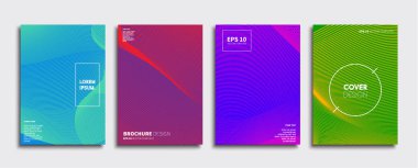 Vektör kapak tasarımları. Gelecekteki Poster şablonu. Smartphone modern arka plan ayarlamak.