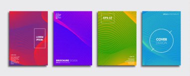 Vektör kapak tasarımları. Gelecekteki Poster şablonu. Smartphone modern arka plan ayarlamak.