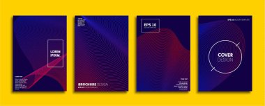 Vektör kapak tasarımları. Gelecekteki Poster şablonu. Smartphone modern arka plan ayarlamak.