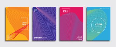 Vektör kapak tasarımları. Gelecekteki Poster şablonu. Smartphone modern arka plan ayarlamak.