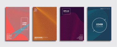 Vektör kapak tasarımları. Gelecekteki Poster şablonu. Smartphone modern arka plan ayarlamak.