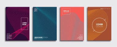 Vektör kapak tasarımları. Gelecekteki Poster şablonu. Smartphone modern arka plan ayarlamak.