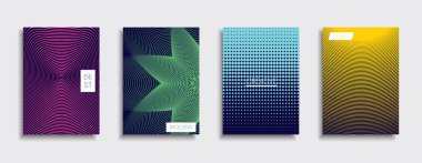 Vektör kapak tasarımları. Gelecekteki Poster şablonu. Smartphone modern arka plan ayarlamak.