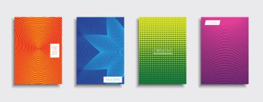 Vektör kapak tasarımları. Gelecekteki Poster şablonu. Smartphone modern arka plan ayarlamak.