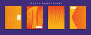 Vektör kapak tasarımları. Gelecekteki Poster şablonu. Smartphone modern arka plan ayarlamak.