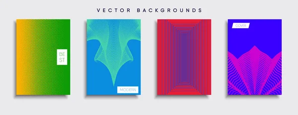 Vektor Cover Designs Zukünftige Plakatvorlage Smartphone Mit Modernem Hintergrund — Stockvektor