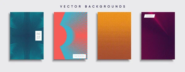 Vector Cover Designs Future Poster Template Smartphone Modern Background Set — Stock Vector