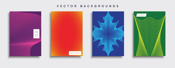 Vektor Cover Designs Zukünftige Plakatvorlage Smartphone Mit Modernem Hintergrund — Stockvektor