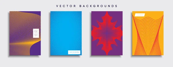 Vektor Cover Designs Zukünftige Plakatvorlage Smartphone Mit Modernem Hintergrund — Stockvektor